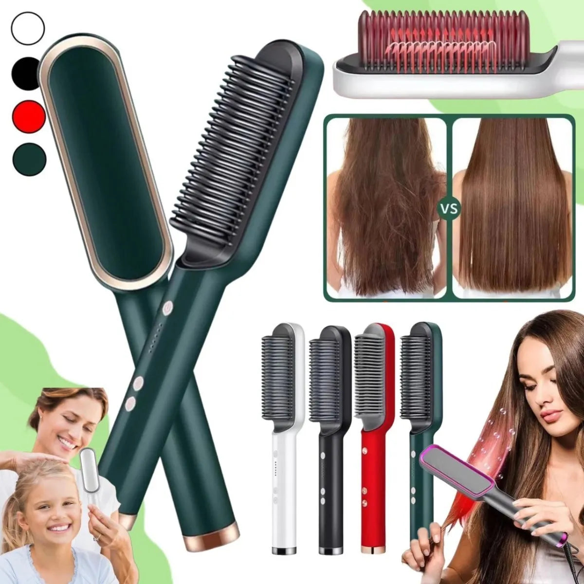 🌟 Cepillo Alisador BellaPro® – Cabello Perfecto en Minutos 🌟